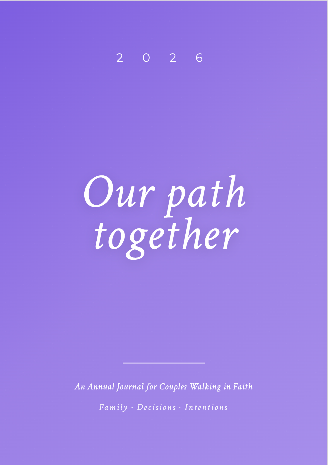 Couple's Bundle - Two "Our Path Together" Journals (Save $9) - 2026 Edition